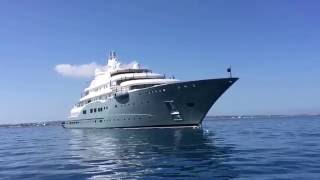 RADIANT Yacht built in 2009 by Lurssen 36089ft 110m visit Ibiza amp Formentera  Mega Yacht [upl. by Ila]