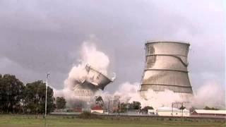 Athlone Cooling Towers Demolition [upl. by Hinckley]