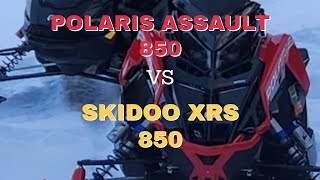 POLARIS VS SKI DOO 2021 Assault 850 OR 2023 Ski doo XRS 850 [upl. by Acilegna145]