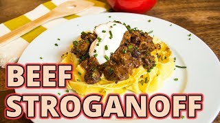 Meaty and Hearty Beef Stroganoff recipe [upl. by Reeva]