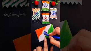 Happy Independence Day 🇮🇳 15 August  Tricolour Candy shorts trending shortvideo short [upl. by Ahsiad]