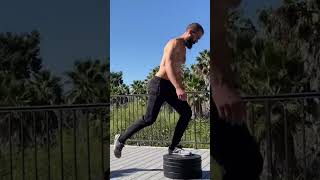 Elevated Lunges calisthenics homeworkout lunges bodyweightworkout legs mobility training [upl. by Jones]