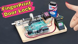 How to Make Fingerprint Door Lock  Arduino Project [upl. by Gordie]