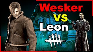 Leon VS Wesker  Dead by Daylight  Survivor Gameplay [upl. by Aliban]