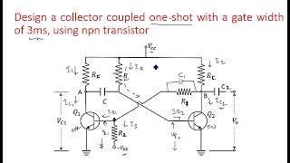 Monostable Multivibrator  Designing  Example2  Pulse Digital Circuits  PDC   Lec62 [upl. by Lacefield]