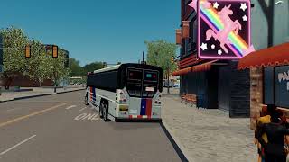 First Person Bus Ride  Cities Skylines  Noire City [upl. by Znarf]