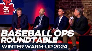 Cardinals Baseball Operations Roundtable Winter WarmUp 2024  St Louis Cardinals [upl. by Anolla]