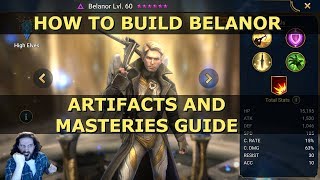 Best Belanor Build Guide  Legendary Hero in Raid Shadow Legends  Tips  Masteries and Artifacts [upl. by Idnak]