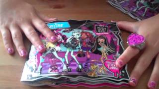 Monster High StickerZine and Puzzle Erasers Review [upl. by Aisek]