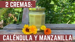 BALSAMO DE MANZANILLA Y CALENDULA  SOLO 3 INGREDIENTES  Como Hacer Crema para la Piel [upl. by Ydnem]