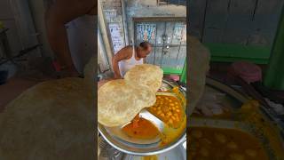 tasty छोले भटूरे 30₹ में 😋❤️  hardworking uncle selling breakfast shorts trending viral [upl. by Einnov]