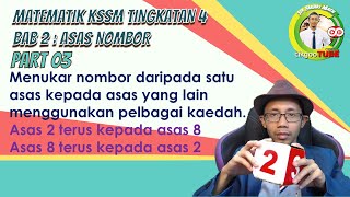 PART 3Matematik Tingkatan 4 BAB 2 KSSM Asas Nombor  Menukar nombor asas dua TERUS ke asas lapan [upl. by Island573]