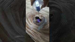 Epoxy resin pouring coffe e table part 1beginner woodart [upl. by Ymac178]