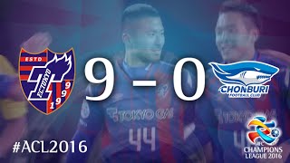 FC TOKYO vs CHONBURI FC AFC Champions League 2016 Playoffs [upl. by Doris]