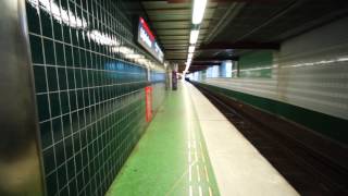 Sweden Stockholm Liljeholmen Subway Station UBahn SMW elevator  going down to platform [upl. by Macario]