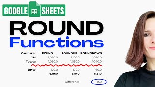 Round Function in Google Sheets Round Formula [upl. by Kristie]