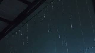 Heavy Rain on a Tin Roof for Sleeping Sleep Instantly with Rain Sounds amp Thunder at NightRain ASMR [upl. by Jardena33]