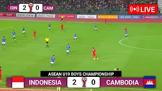 🔴 LIVE SCTV LANGSUNG  TIMNAS INDONESIA U19 VS KAMBOJA  ASEAN CUP PIALA AFF U19 2024 [upl. by Amandi]