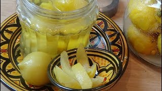 Comment faire des citrons confits à la marocaine une recette simple et facile [upl. by Eynttirb917]