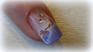 ANLEITUNG FÜR GELNÄGEL  Leichte Nailart mit Airbrush [upl. by Jen]