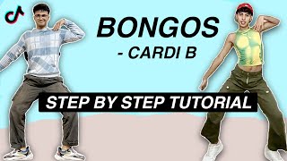 Cardi B  Bongos STEP BY STEP TUTORIAL Beginner Friendly [upl. by Carmelle844]