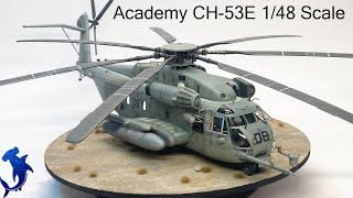 Academy CH53E US Marines 148 Scale Full Build [upl. by Bili]