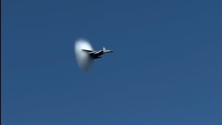 USAF ANG F15C Eagles “The Bayou Militia”  2023 Air amp Sea Show  Miami Beach  4K60FPS [upl. by Enyamart]