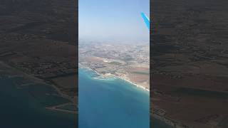 Larnaca South Cyprus flight larnaca larnacaairport jazeeraairways sky flying overcyorus [upl. by Lazos153]