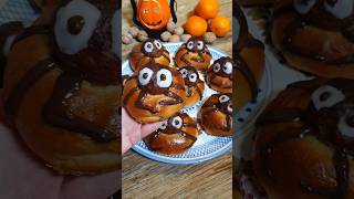 Brioche ragno 🥐🎃🕷️ ricetta recipe brioche ragni halloween breakfast easyrecipe colazione [upl. by Seana]