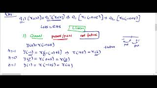 4 Check the following systems are linear causal time invariant stable statici [upl. by Alaehcim]