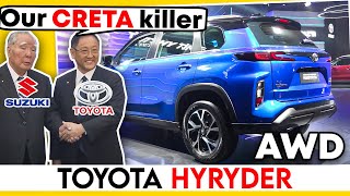 अकेली Creta Rival जो असली SUV है  2022 Toyota Hyryder Hyrbid SUV Official Launch Details [upl. by Adnuahsor]