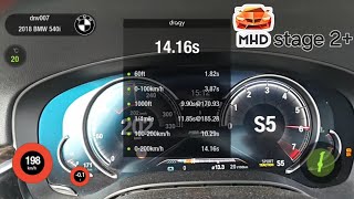 BMW G30 540i B58 MHD stage 2 0100 100200 14 mile [upl. by Shields174]