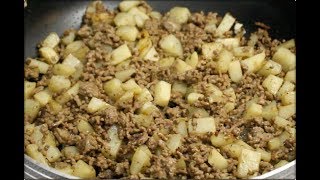 Carne molida con papasGround beef with potato [upl. by Carleton]