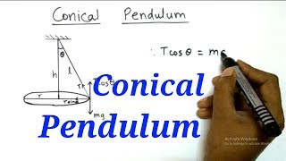 Conical Pendulum  Derivation amp Numericals  Physics  HSC12th Science [upl. by Galina]