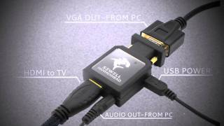 PC TO TV 1080p Hammerhead VGA to HDMI [upl. by Yacano]