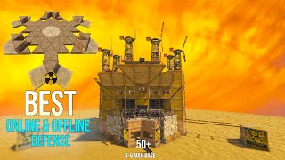 THE AtomBest Online amp Offline Defence for 46 man base in RUST [upl. by Wehtta]