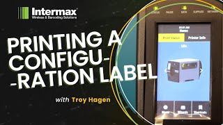 Print a Configuration Label with Your Barcode Printer ft Zebra ZT411  Intermax [upl. by Ahsitauq]