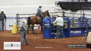 2024 AQHYA world champion tiedown roping [upl. by Tremml986]