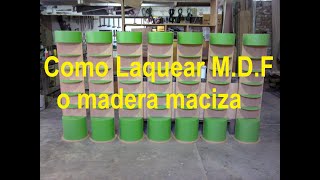 Como LaquearMDF o Madera Maciza Leccion Nº 24 [upl. by Krause458]