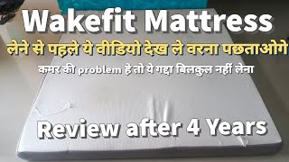 wakefit orthopedic memory foam mattress  Long term review and problems  Bed for back pain relief [upl. by Ahseele]