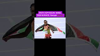 How KENYAN FASTEST RUNNER Faith Kipyegon set her new 1500m WORLD RECORD GOLD paris2024 Highlights [upl. by Biegel]