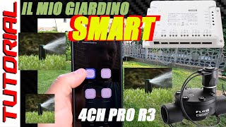 Il mio giardino SMART con irrigazione  luci  TUTORIAL Sonoff 4CH PRO R3 su valvole 24 volt [upl. by Eelesor]