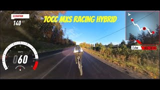 Real life Video Game  70cc MXS Racing Hybrid [upl. by Hogen]