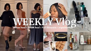 WEEEKLY VLOG  MICAS HAUL Full Skincare Mini SHEIN haul Organized perfumeampskincare with me  MORE [upl. by Kir]