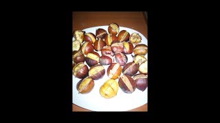 caldarroste in padella niente fumo e niente odore  panfried chestnuts no smoke and no odors [upl. by Long]