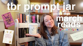 tbr prompt jar picks my march reads 🌷 [upl. by Elcin]