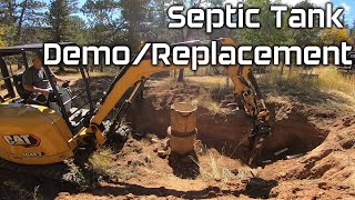 Demolishing and Replacing a Septic Tank [upl. by Terrel]