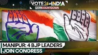 Manipur 4 BJP leaders join congress  Latest News  WION [upl. by Liahus]