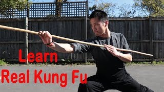 Shaolin Kung Fu Wushu Basic Bo Staff Training Session 1 [upl. by Millman226]