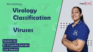 Virology  Classification of Viruses  Microbiology  MedLive by Dr Priyanka Sachdev [upl. by Jorin259]